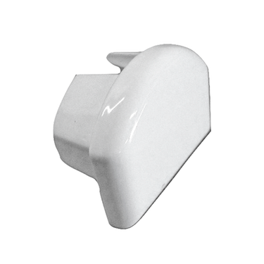 END CAP - FITS HR14 MECH RAIL - ALUM -WHITE